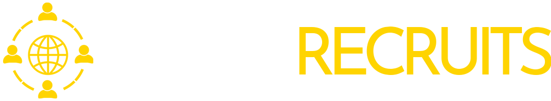 ExcelRecruits Logo white yellow